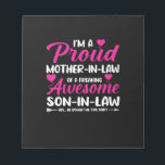Mother In Law Of Awesome Son In Law Anteckningsblock<br><div class="desc">Mother In Law Of Awesome Son In Law</div>