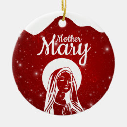 Mother Mary Matthew 1:18 Holy Ghost Passage  ⛪️ 🎄 Julgransprydnad Keramik