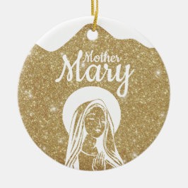 Mother Mary Matthew 1:18 Holy Ghost Passage  ⛪️ 🎄 Julgransprydnad Keramik