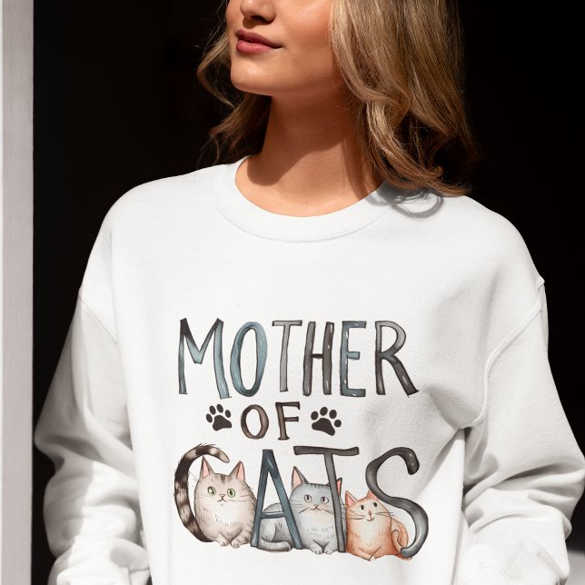 Mother of Cats, Funny Gift for Cat mom T Shirt (Skapare uppladdad)