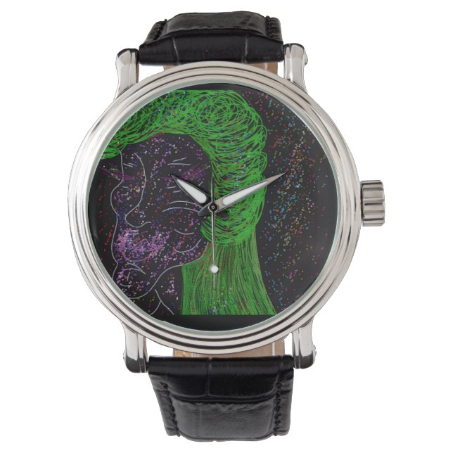 Mother of Galaxies Vintage Watch Armbandsur (Framsida)