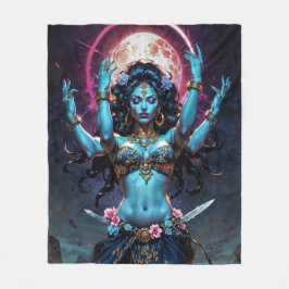 Mother of Liberation Kali Goddess Fleecefilt