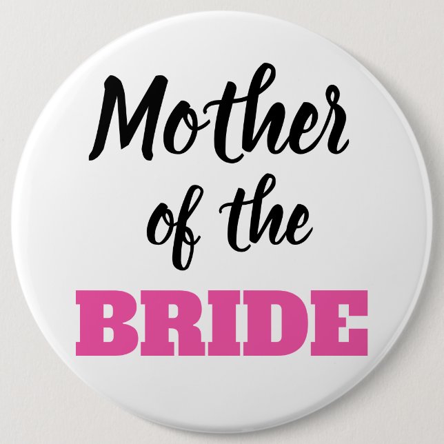 Mother of the Bride Button  Knapp (Framsida)