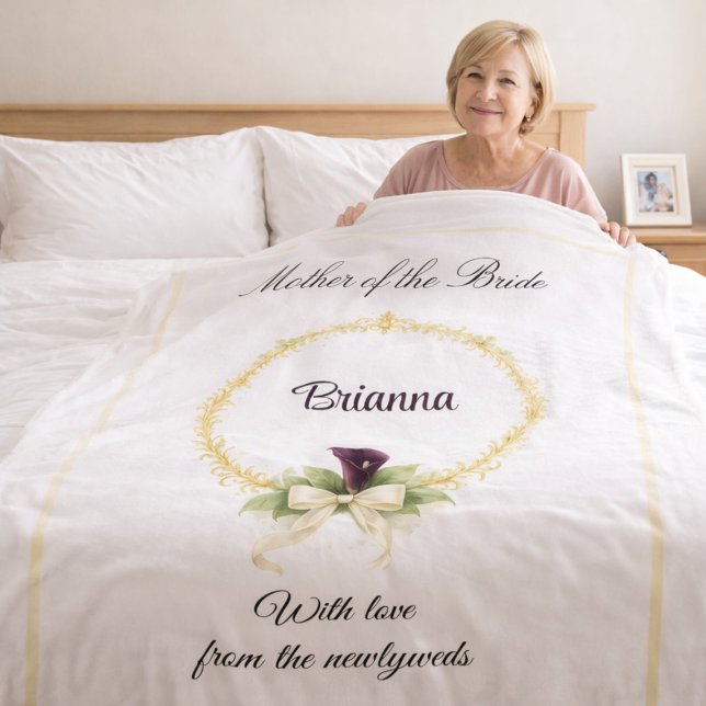 Mother of the Bride Keepsake Wedding Party Gift  Fleecefilt (Skapare uppladdad)