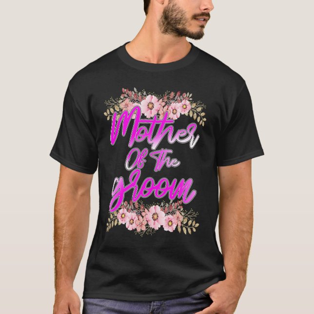 Mother of the Groom Bachelorette Wedding Party Bri T Shirt (Framsida)