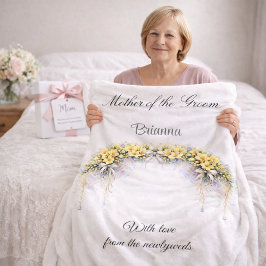 Mother of the Groom Freesia Wedding Party Gift  Fleecefilt