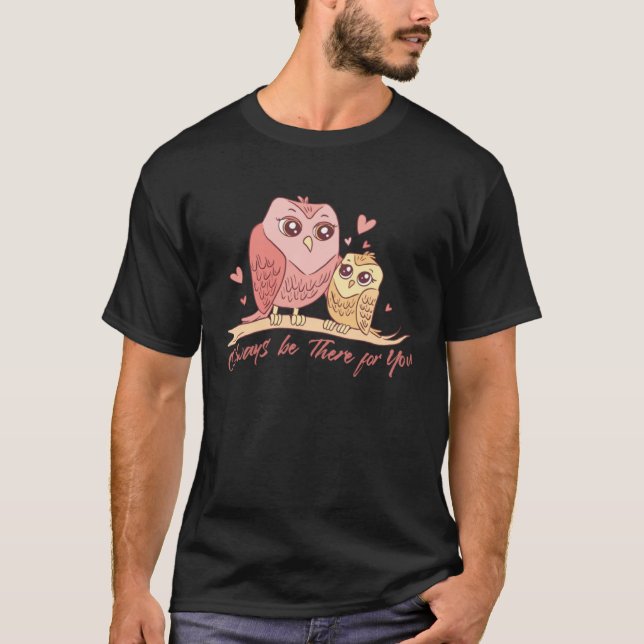 Mother Owl Bird Family Quotes T Shirt (Framsida)