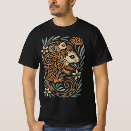 Mother Possum & Baby – Tribal Aussie Wildlife Art T Shirt