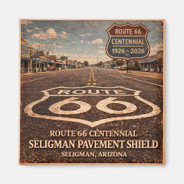 Mother Road Centennial Seligman Beläggningsikon Magnet