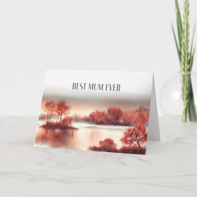 Mother´s Day Card "Best Mum Ever" Kort (Framsida)