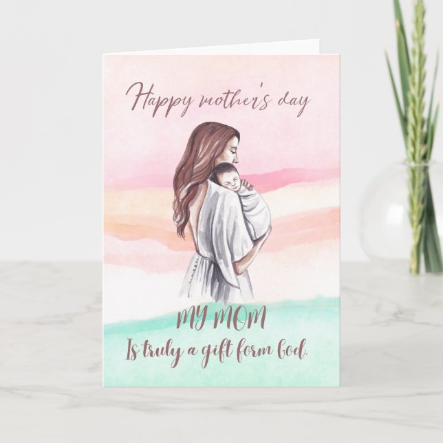 Mother’s Day Card for Mom Kort (Framsida)