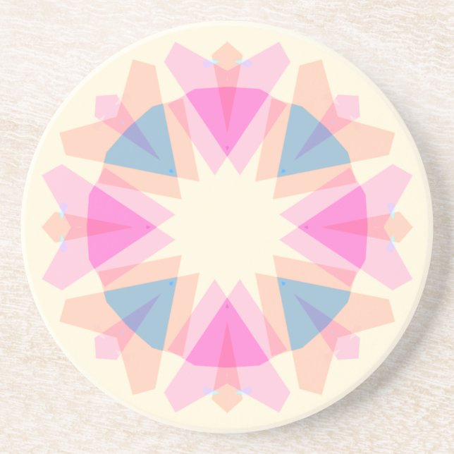 Mother’s Day Pastel Pink Blue Star Rainbow Decor Underlägg (Framsidan)