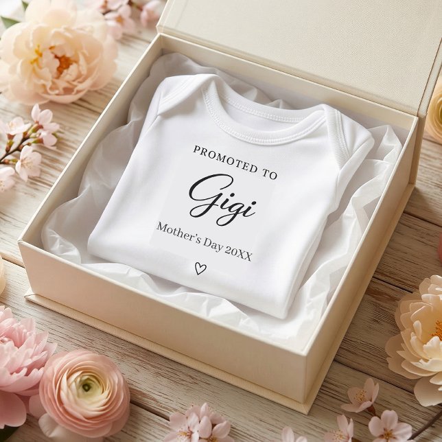 Mother’s Day Pregnancy Reveal Gift for Gigi T Shirt (Mother’s Day Pregnancy Reveal Gift for Gigi Baby Bodysuit)
