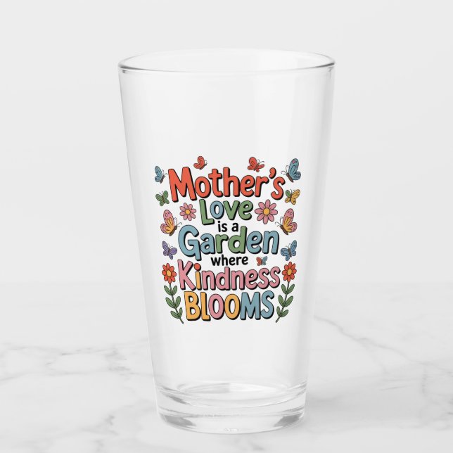 Mother’s Love Is A Garden Where Kindness Blooms Glaskopp (Framsida)