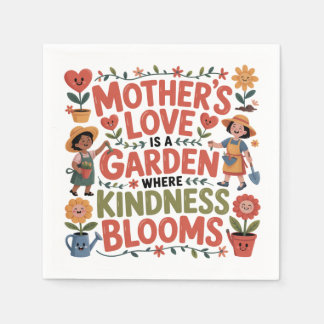 Mother’s Love Is A Garden Where Kindness Blooms Pappersservett