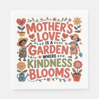 Mother’s Love Is A Garden Where Kindness Blooms Pappersservett