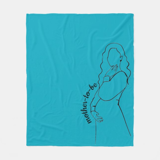 Mother-to-be Fleecefilt (Framsidan)