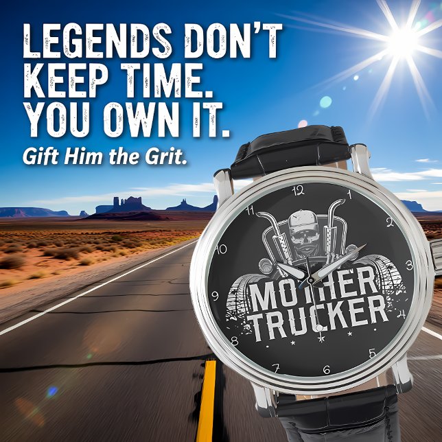 Mother Trucker: Djärv Skalle Design Armbandsur (Skapare uppladdad)