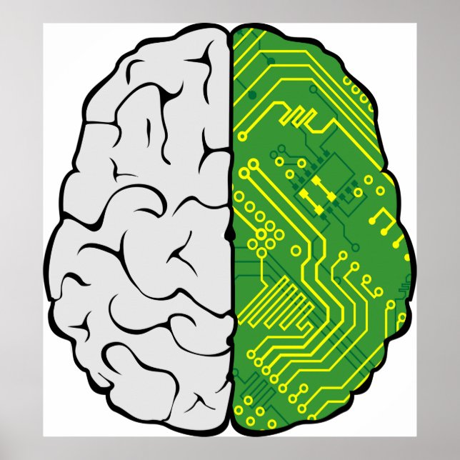 Motherboard Brain Poster (Framsidan)