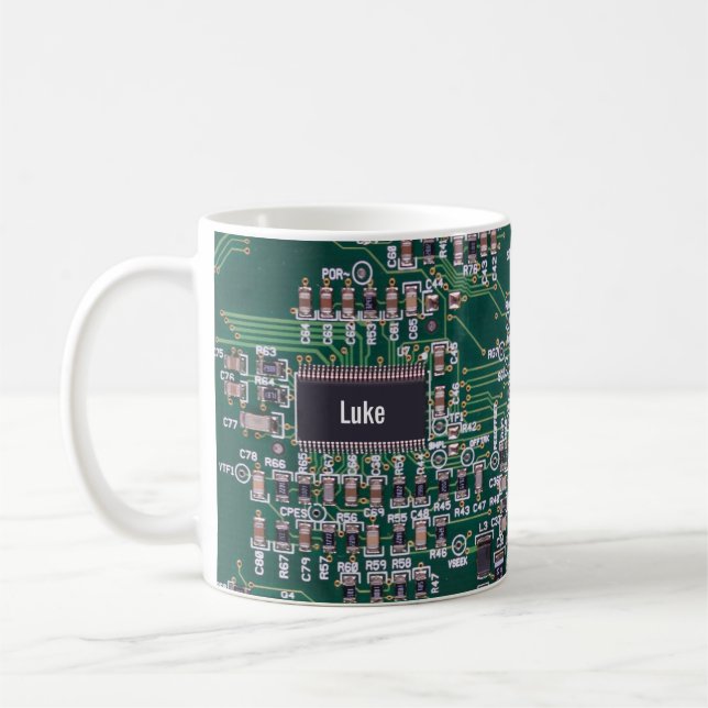 Motherboard Coff för personlig Computer Technology Kaffemugg (Vänster)