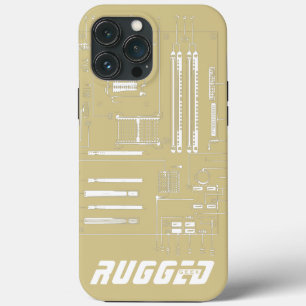 Motherboard Tech guld och white RUGGED GEEK