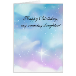 Motherly Advice Birthday Card for Daughn Hälsningskort