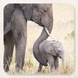 Motherly kärlek-foto underlägg papper kvadrat