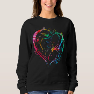 Motherly Kärlek Heart Mors dag Färg Roligt T Shirt
