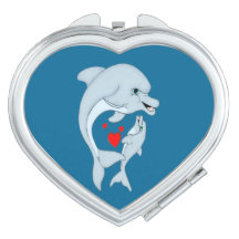 Motherphin Kärlek Heart Compact Spegel