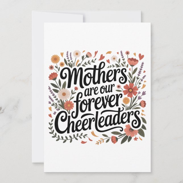 Mothers Are Our Forever Cheerleaders Inbjudningar (Framsida)