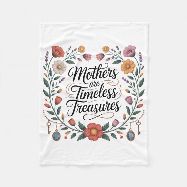Mothers Are Timeless Treasures Fleecefilt (Framsidan)