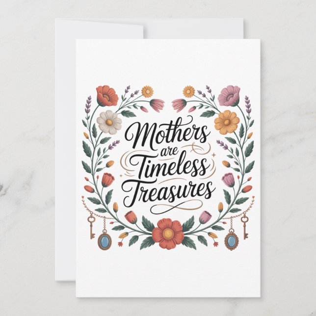 Mothers Are Timeless Treasures Meddelande (Framsida)