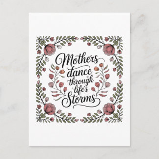 Mothers Dance Through Life's Storms Inbjudan Vykort