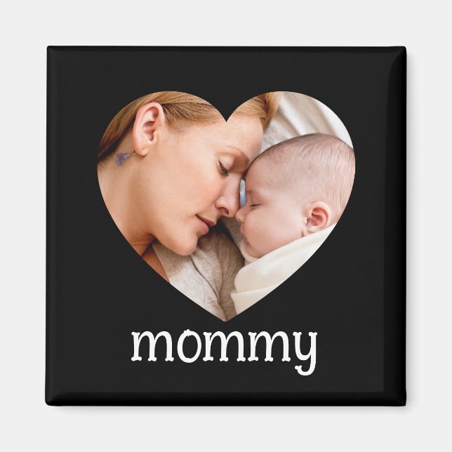 mothers day  cute heart photo  magnet (Framsidan)