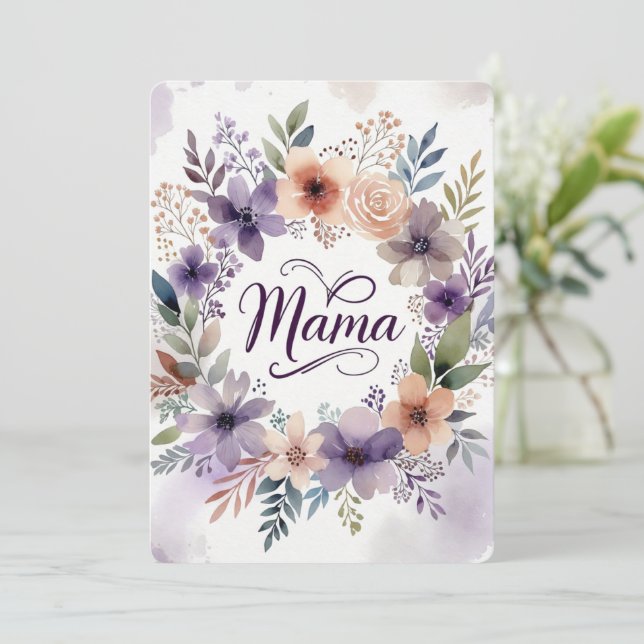 Mother's day Flat Greeting Card Kort (Stående Fram)