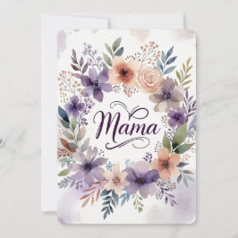 Mother's day Flat Greeting Card Kort