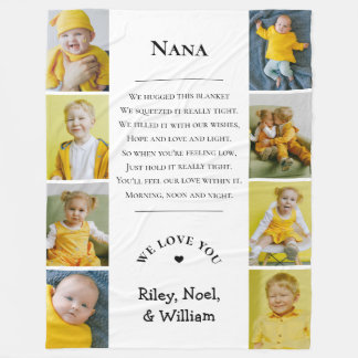 Mother's Day Grandma Grammy Nana from Grandkids Fleecefilt