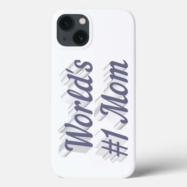 Mothers Day gray text  iPhone case (Baksida)