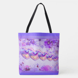 Mother's Day Hearts & Daisey's Tote Bag Tygkasse