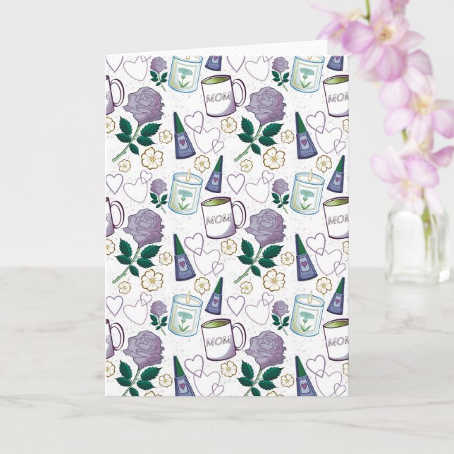Mother's Day Lavender Kort (Orkide)