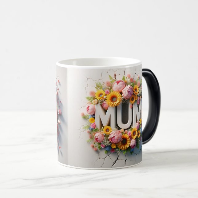 Mothers Day LOVE 3D Magisk Mugg (Framsida höger)
