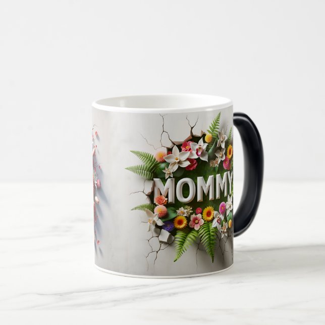 Mothers Day LOVE 3D Magisk Mugg (Framsida höger)
