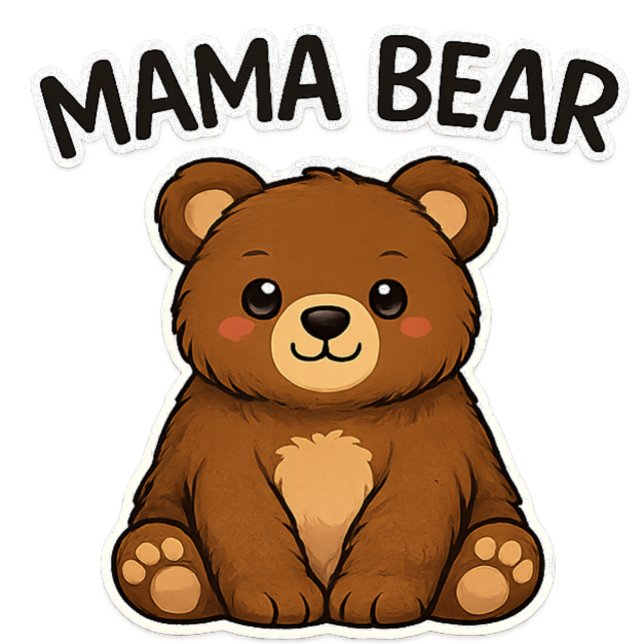 Mother's Day Mama Bear Kort (Skapare uppladdad)