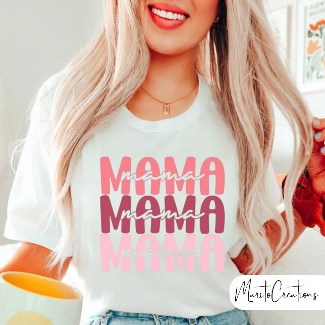 Mother's Day, Mama pink, Mama shirt T (Skapare uppladdad)