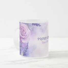Mother's Day Mug Text "MOM" "Since 1972" Frostad Glasmugg