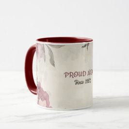 Mother's Day Mug Text "MOM" "Since 1972" Mugg