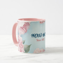 Mother's Day Mug Text "MOM" "Since 1972" Mugg