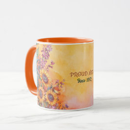 Mother's Day Mug Text "MOM" "Since 1972" Mugg