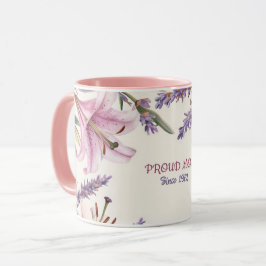 Mother's Day Mug Text "MOM" "Since 1972" Mugg