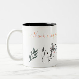 Mother's Day Mug with Sentimental Quote and Minima Två-Tonad Mugg